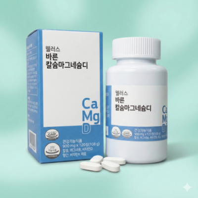 웰러스 바른 칼슘마그네슘디 900mg x 120정