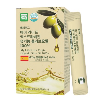 헬씨허그 마이라이프 엑스트라버진 유기농 올리브오일 100% 10ml x 30포